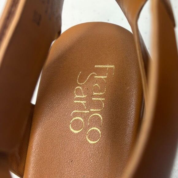 Franco Sarto Gladiator Brown Leather Comfort Strappy Sandals Adjustable Womens - Picture 9 of 9